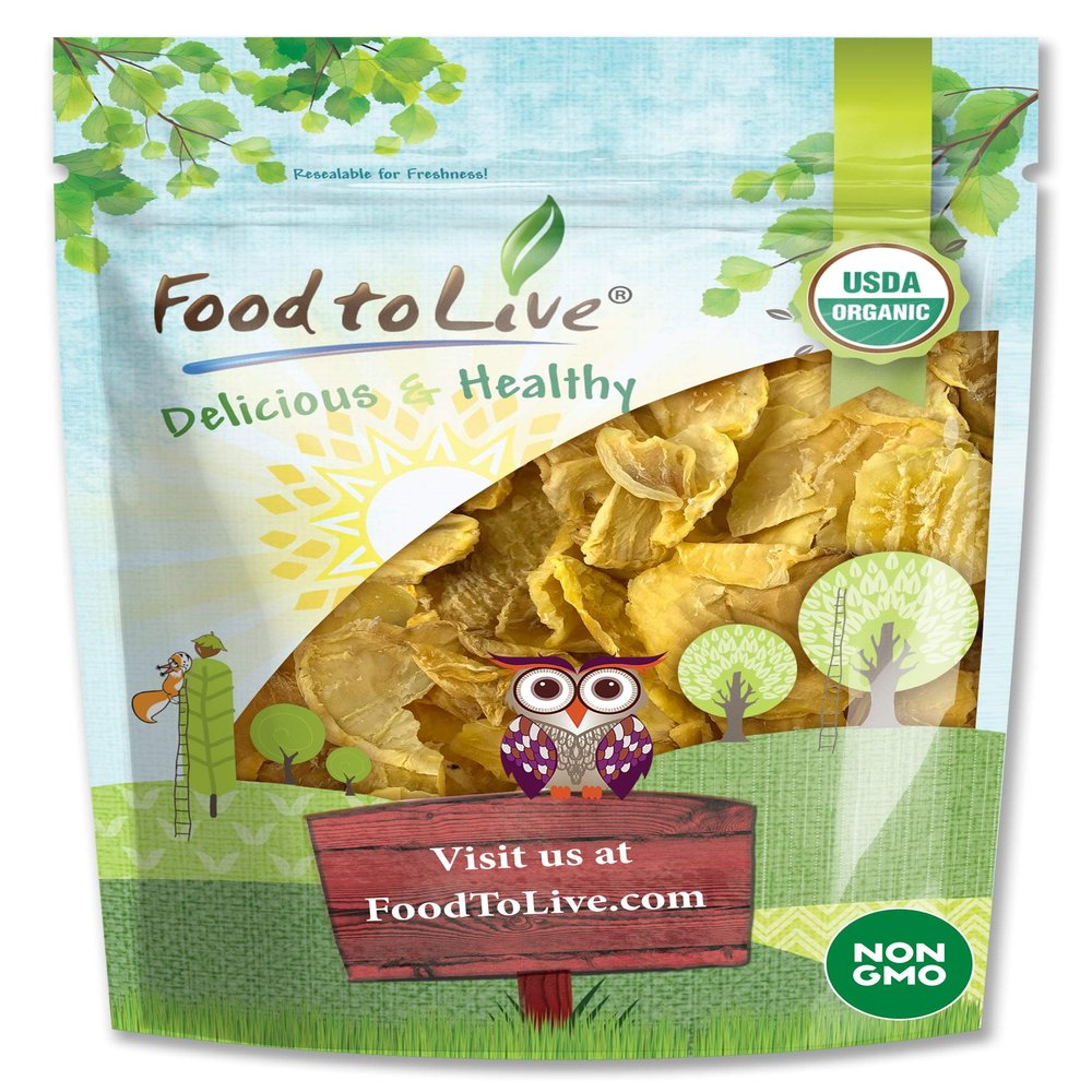 Food to Live - Organic Yacon Slices, 1 Pound - Non-GMO, Raw, Vegan, Kosher, Bulk, High in Vitamin A