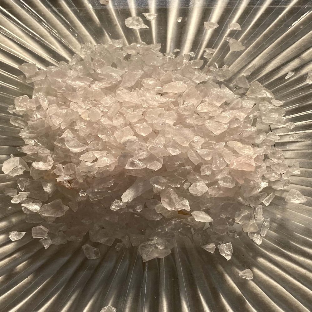 Pink Rose Quartz - Medium Chips no Powder - 100% Pink Rose Quartz Life+Love! Unconditional Love! med (1 Pound)