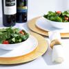 [16 OZ 20 Count] White Plastic organic Party Soup bowls Premium heavyweight Elegant Disposable Tableware Dishes view 3