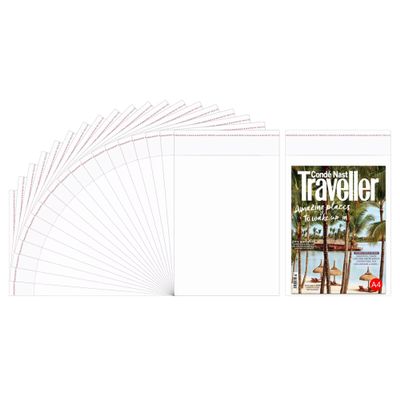 Doutop Clear Plastic Apparel Bags 9x12 200ct Resealable Cello Bags 1mil Self-Sealing OPP Bag for A4 Clothes Pants T-Shirt Packaging 6 Sizes to Choose from
