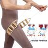 Hovom Wood Back Massage Roller Rope Tool,Lymphatic Drainage,Wood Therapy Massage Tools,maderoterapia Colombiana,Portable Handheld Rolling, Massage Strap for Back, Neck, Shoulders, Legs (Smooth) view 3