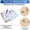 200 pcs 13" x 19" Large Clear Resealable Cellophane Bags for Packaging Products Self-sealing Gift Bags Self-adhesive Plastic Bags for Gifts Clothes Small Business Goodie, Thank you Stickers view 2