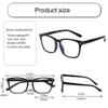 SIGVAN Progressive Multifocal Computer Glasses Women Men Blue Light Blocking Reading Glasses Spring Hinge Readers (2 Black, 1.75) view 3