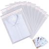 UltraOutlet 12x16 inches Large Clear Resealable Cellophane Bags for Packaging Products 100ct Plastic Self-sealing Gift Bags Self Adhesive for Gifts,Clothes, Small Business, Thank you Stickers view 1