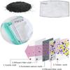 200pcs PM2.5 Activated Carbon Filter Insert Replaceable Sheets for Cloth Mask Ship from USA, 5 Layer PM2.5 Filter for Face Cover (200) view 3