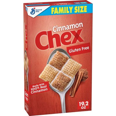 Chex CinnamonBreakfast Cereal, Gluten Free, 19.2 oz (Pack of 5)
