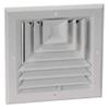 10" Square 3-Way Multilouver Ceiling Diffuser, White view 1