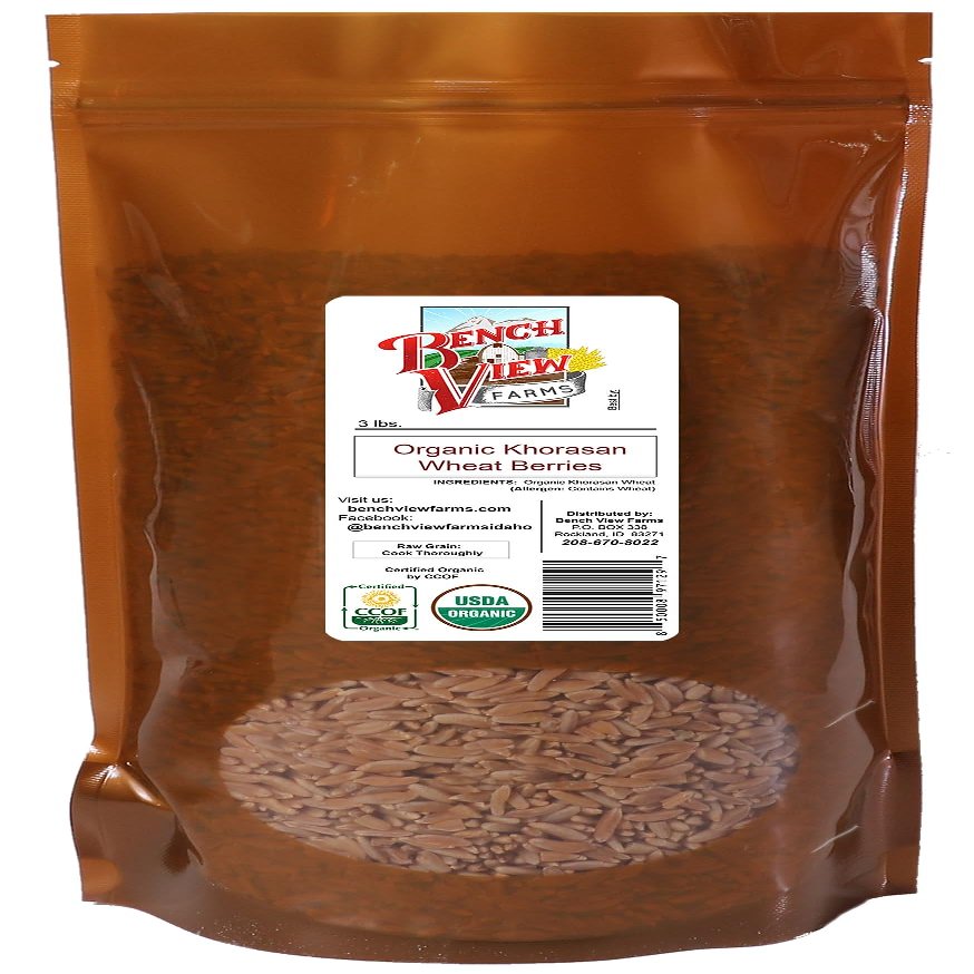 Organic Khorasan Wheat Berries - 3lbs