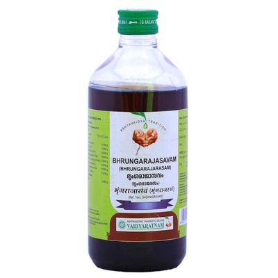 (Pack Of 2) Vaidyaratnam Bhrungarajasavam/Bhringarajasavam (450ml) - By Exportdeals