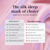 DROWSY Silk Sleep Mask - Face-Hugging, Padded Cocoon for Luxury Sleep in Total Darkness - 100% Pure Mulberry Silk (Damask Rose) view 3
