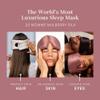 DROWSY Silk Sleep Mask - Face-Hugging, Padded Cocoon for Luxury Sleep in Total Darkness - 100% Pure Mulberry Silk (Damask Rose) view 4
