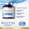 Carlyle Biotin 10000mcg | 300 Softgels | Max Strength for Hair, Skin, and Nails | Non-GMO, Gluten Free Supplement view 4