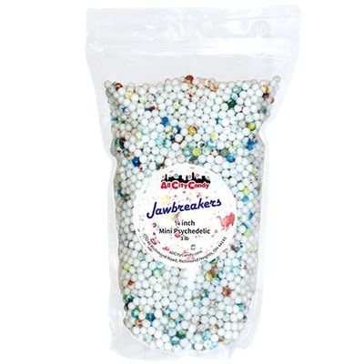 Mini Psychedelic Jawbreaker Candy 1/4-Inch - (3 LB or 1 LB Bulk Bag Options) (3LB Bag)