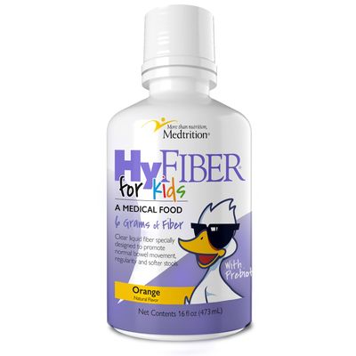 Medtrition HyFiber Liquid Fiber for Kids in Only One Tablespoon, Supports Regularity and Softer Stools, FOS Prebiotics for Gut Health, 6 Grams of Fiber, 32 Servings per Bottle