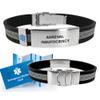 Adrenal Insufficiency UltraSlim Designer Medical Alert ID Bracelet view 2