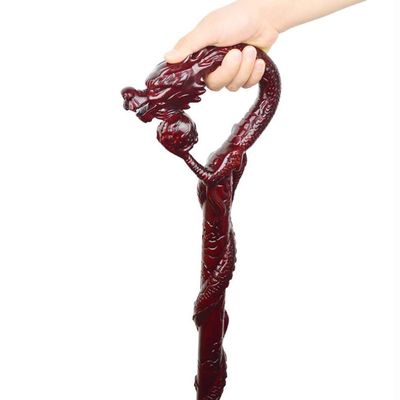 JHDPH3 Walking Sticks Old People Gift Mahogany Hand Carved Wooden Walking Stick Cane -37.79 Inches
