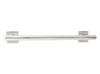 36-inch Coronado Designer Straight Bathroom Shower Grab Bar with Decorative Square Flanges, Polished view 1