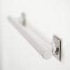 36-inch Coronado Designer Straight Bathroom Shower Grab Bar with Decorative Square Flanges, Satin view 4
