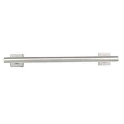 42-inch Coronado Designer Straight Bathroom Shower Grab Bar with Decorative Square Flanges, Satin