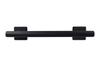36-inch Coronado Designer Straight Bathroom Shower Grab Bar with Decorative Square Flanges, Matte Black view 1