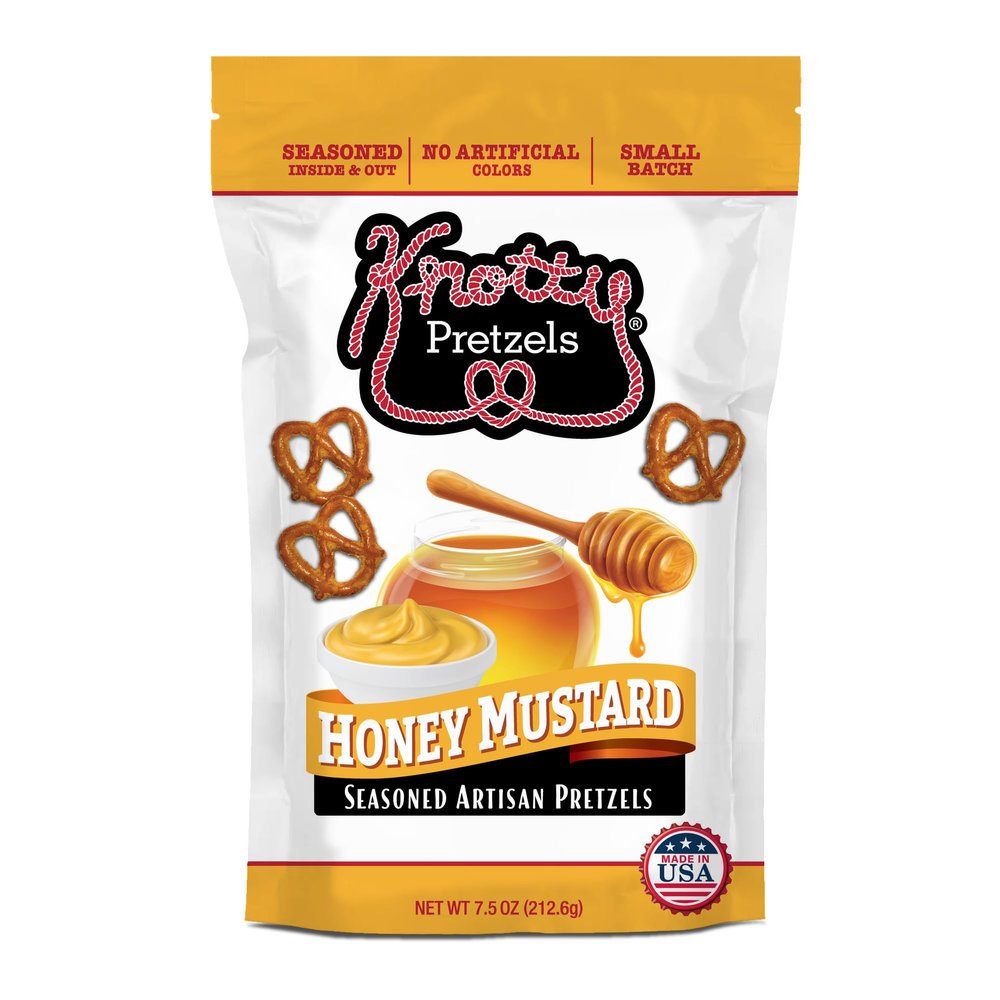 KNOTTY PRETZELS Honey Mustard Pretzels, 7.5 OZ