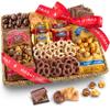 A Gift Inside Merry Christmas Chocolate Caramel and Crunch Grand Gift Basket view 1