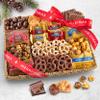 A Gift Inside Merry Christmas Chocolate Caramel and Crunch Grand Gift Basket view 2