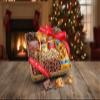 A Gift Inside Merry Christmas Chocolate Caramel and Crunch Grand Gift Basket view 3