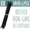 10 Kosher Grade A Madagascar Split Vanilla Pods perfect for cooking, extracts and baking 5,5 to 8 inches view 3