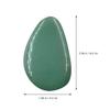 SOLUSTRE Natural Jade Scraping Massage Tool Spoon Shape Spa Board for Eye Hot Compress Smooth Jade Facial Massage Plate for Friends Family view 2