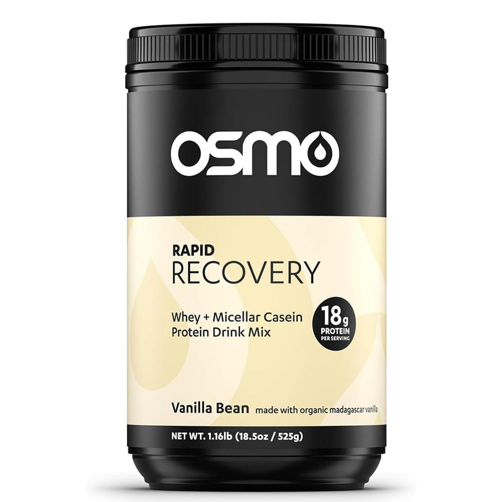 Osmo Nutrition Rapid Recovery Mix | Whey Isolate & Micellar Casein Powdered Drink | Accelerates Glycogen Restoration | Enables Muscle Repair | Vanilla | All Natural Ingredients | 14 Servings