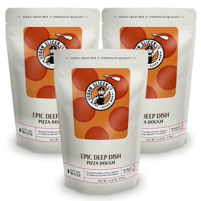 Urban Slicer Pizza Worx Epic Deep Dish Pizza Dough Mix, 3 Pack