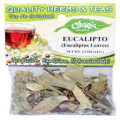 12 PIECES CHAPIS EUCALIPTO NATURAL HERBS HIERBAS Net Wt. 1/2 oz. (14 g)