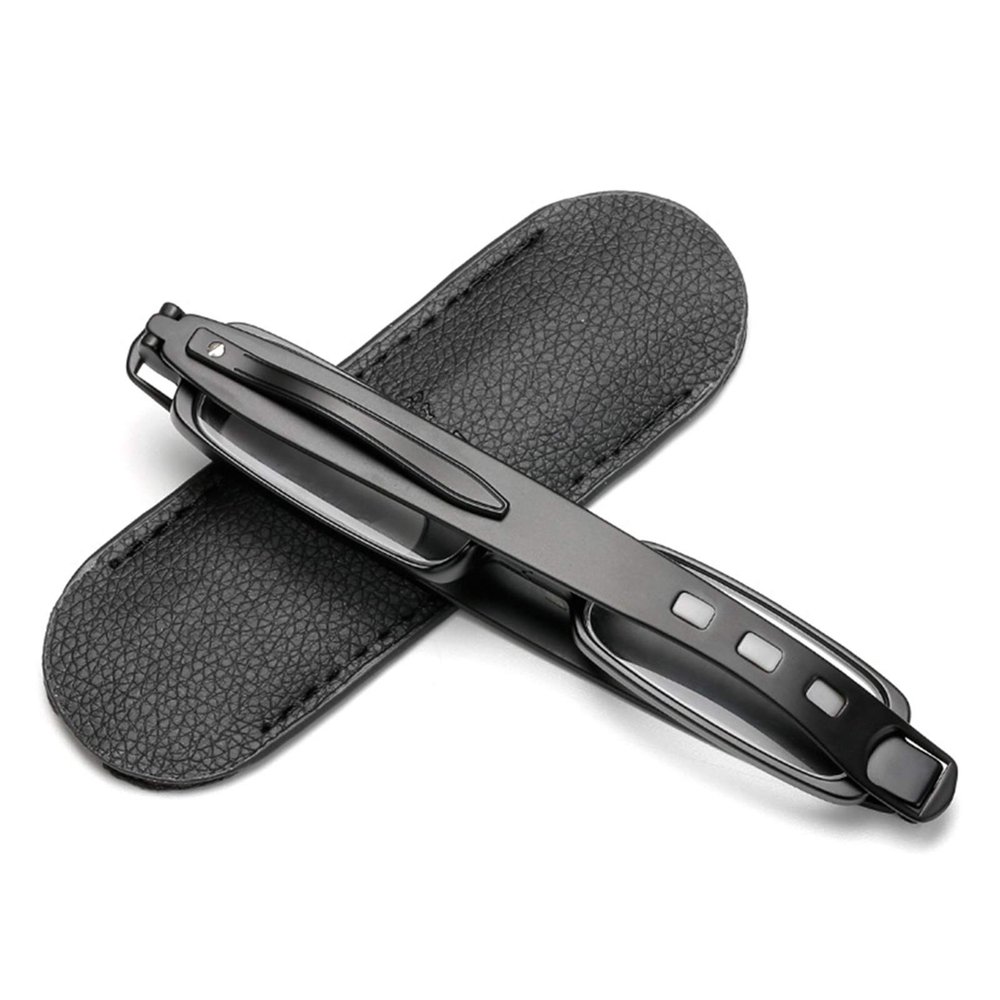 ASDQWER Reading Glasses, Foldable, Portable, Pen-Mounted Design, 360-Degree Rotation, Stylish, High-Definition, Unisex, Maroon, Black,Black,+1.5