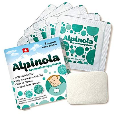 Alpinola Aromatherapy Patches with Essential Oils, Non-Medicated (5 Count)
