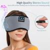TOPOINT Sleep Mask with Headphones Bluetooth 5.4 Wireless, Sleep Headphones Earphones Earbuds with Microphone HD Speakers Music, Blackout Eye Mask for Sleeping Travel Meditation Men Women Cool Gadgets view 4