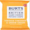 Burts Bees British Hand Cooked Potato Chips, Mature Cheddar & Green Onion, 5.3 ounce (pack of 10) view 1