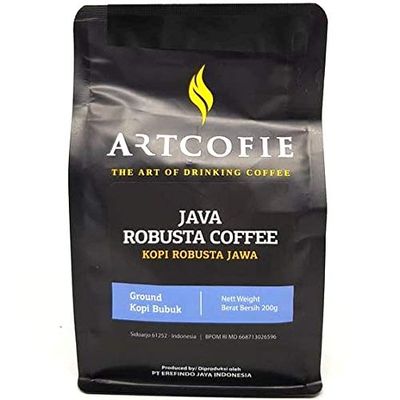 Artcofie Java Robusta (Ground Coffee), 200 Gram