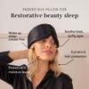 DROWSY Silk Sleep Mask - Face-Hugging, Padded Cocoon for Luxury Sleep in Total Darkness - 100% Pure Mulberry Silk (Black Jade) view 3