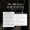DROWSY Silk Sleep Mask - Face-Hugging, Padded Cocoon for Luxury Sleep in Total Darkness - 100% Pure Mulberry Silk (Black Jade) view 4