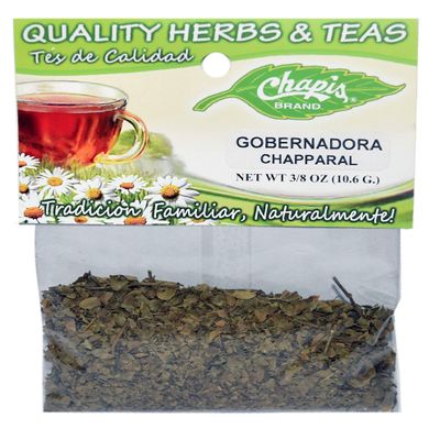 12 PIECES CHAPIS GOBERNADORA NATURAL HERBS HIERBAS Net Wt. 3/8 oz. (10.6 g)