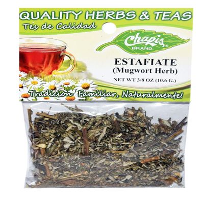 12 PIECES CHAPIS ESTAFIATE NATURAL HERBS HIERBAS Net Wt. 3/8 oz. (10.6 g)