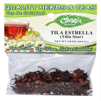 12 PIECES CHAPIS TILA ESTRELLA NATURAL HERBS HIERBAS Net Wt. 3/8 oz. (10.6 g)