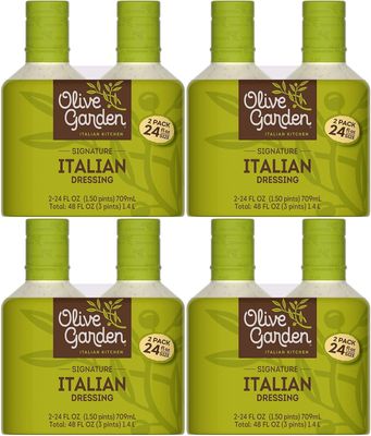 2/24oz Pack Olive Garden Signature Italian Dressing (Original Version) (Original Version) Pack of 4