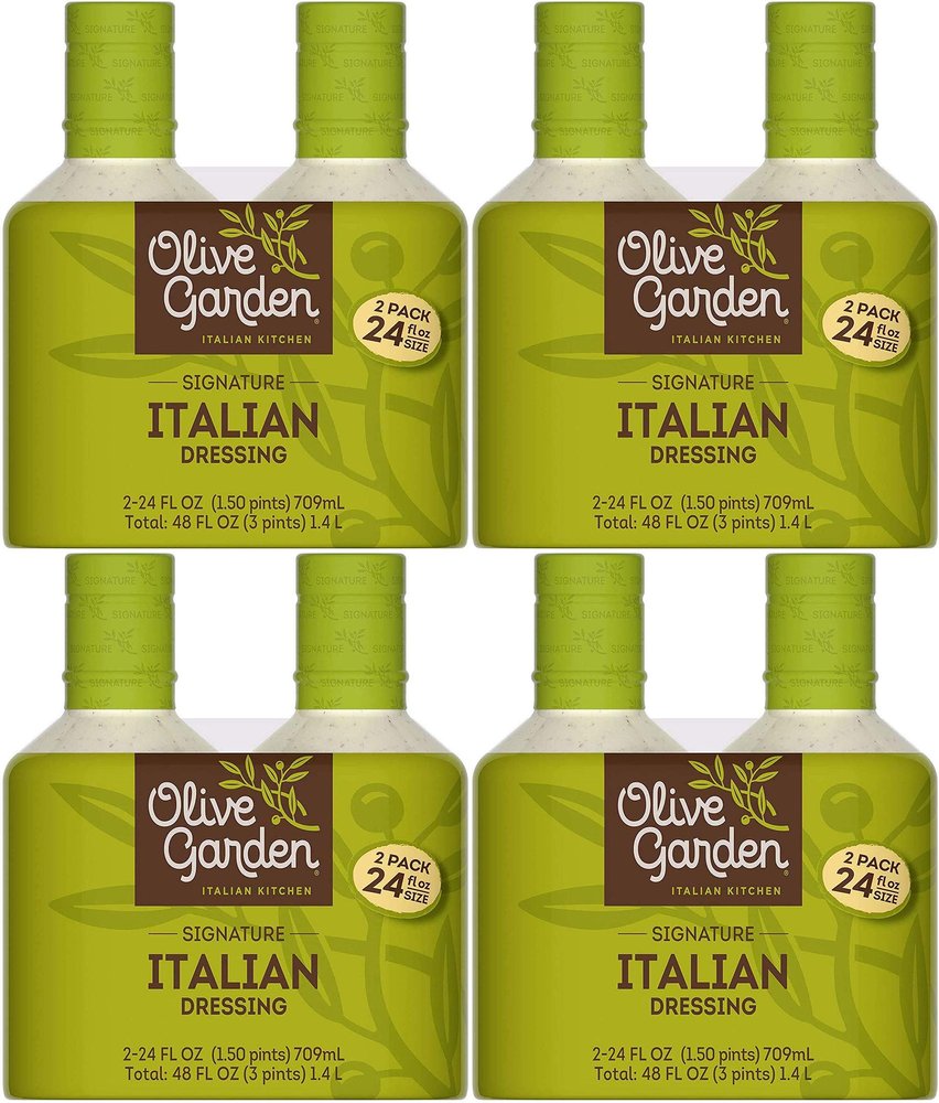 2/24oz Pack Olive Garden Signature Italian Dressing (Original Version) (Original Version) Pack of 4