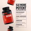 FreshCap Mushrooms Reishi Mushroom Supplement 14,000mg - Reishi Mushroom Capsules Extract, Supplements Herbal Supplements, Ayurveda Nootropic Red Reishi Supplement (120 Capsules) view 3
