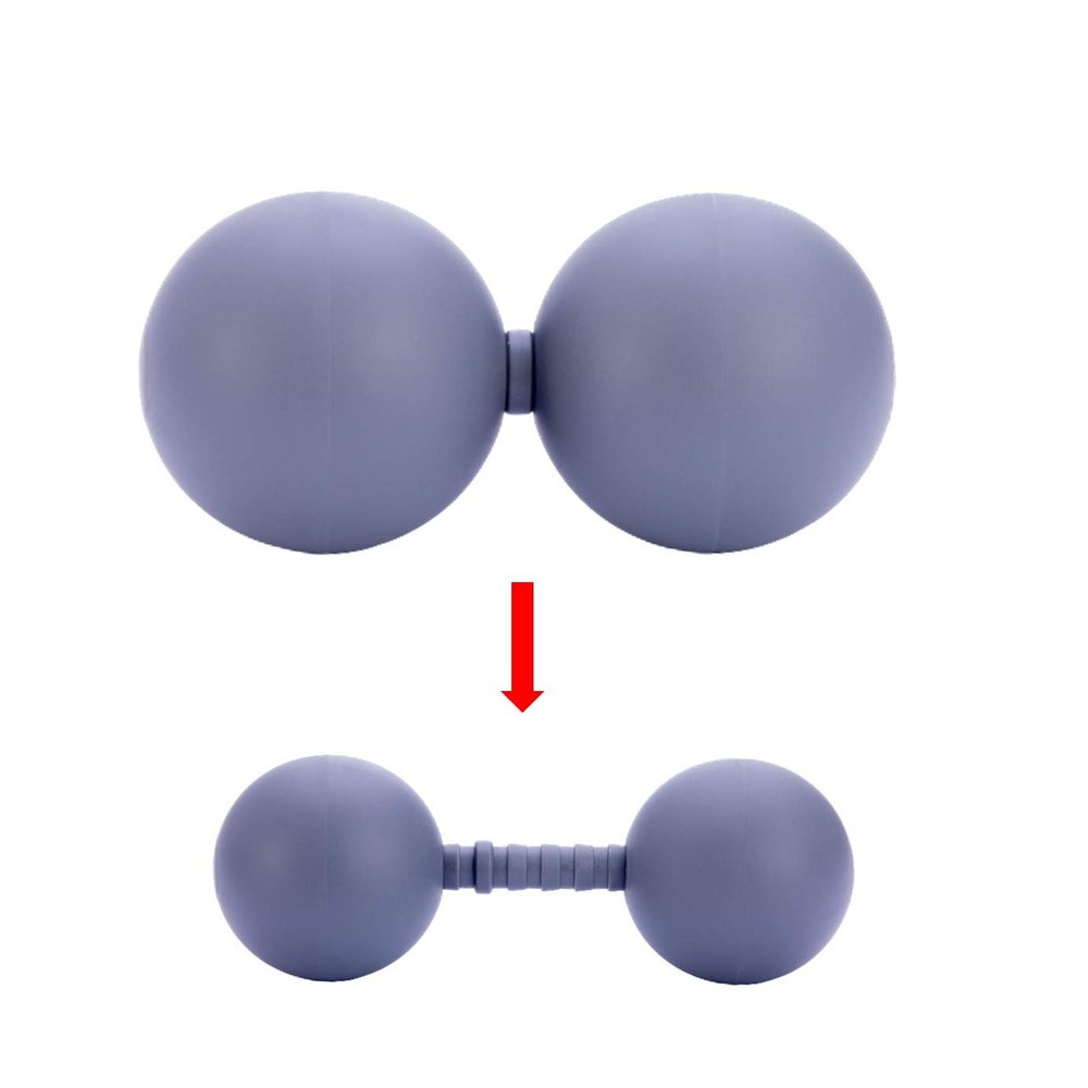 Adjustable Peanut Massage Ball Roller, Double Lacrosse Ball Acupoint Myofascial Release Muscle Knot Relaxer Mobility Trigger Point for Physical Therapy Self Deep Tissue Manual Massager Equipment Tool
