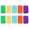 10pcs Fiber Cleaning Sponges Non-Oily Scrubbing Pads for Efficient Dishwashing and Kitchen Use Strong Water Absorption Multi-Function Cleaning Tool Random Color view 1