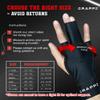 Grappz Middle Finger Brace Compression Gloves Athletic Buddy Tape & Trigger Finger Splint Alternative Finger Sleeve & Brace, Arthritis Pain Relief & Joint Stabilizer for All Sports Unisex L view 2