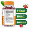 Lifeable Vitamin B Complex for Kids | with VIT C | Great Tasting B Complex Gummies | Vegan Kids B Complex | Energy and Nerve Support | 90 Gummies view 2